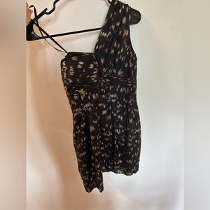 Black bcbg dress with gold flecks